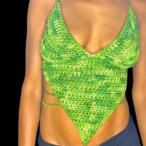 Heart Chakra Pyramid Crochet Top